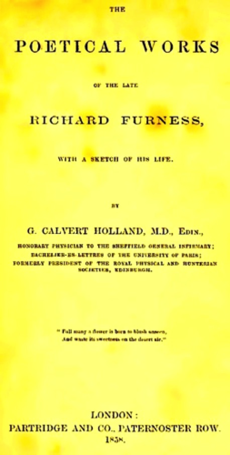 Poetical Works of Richard Furness 
(1858)